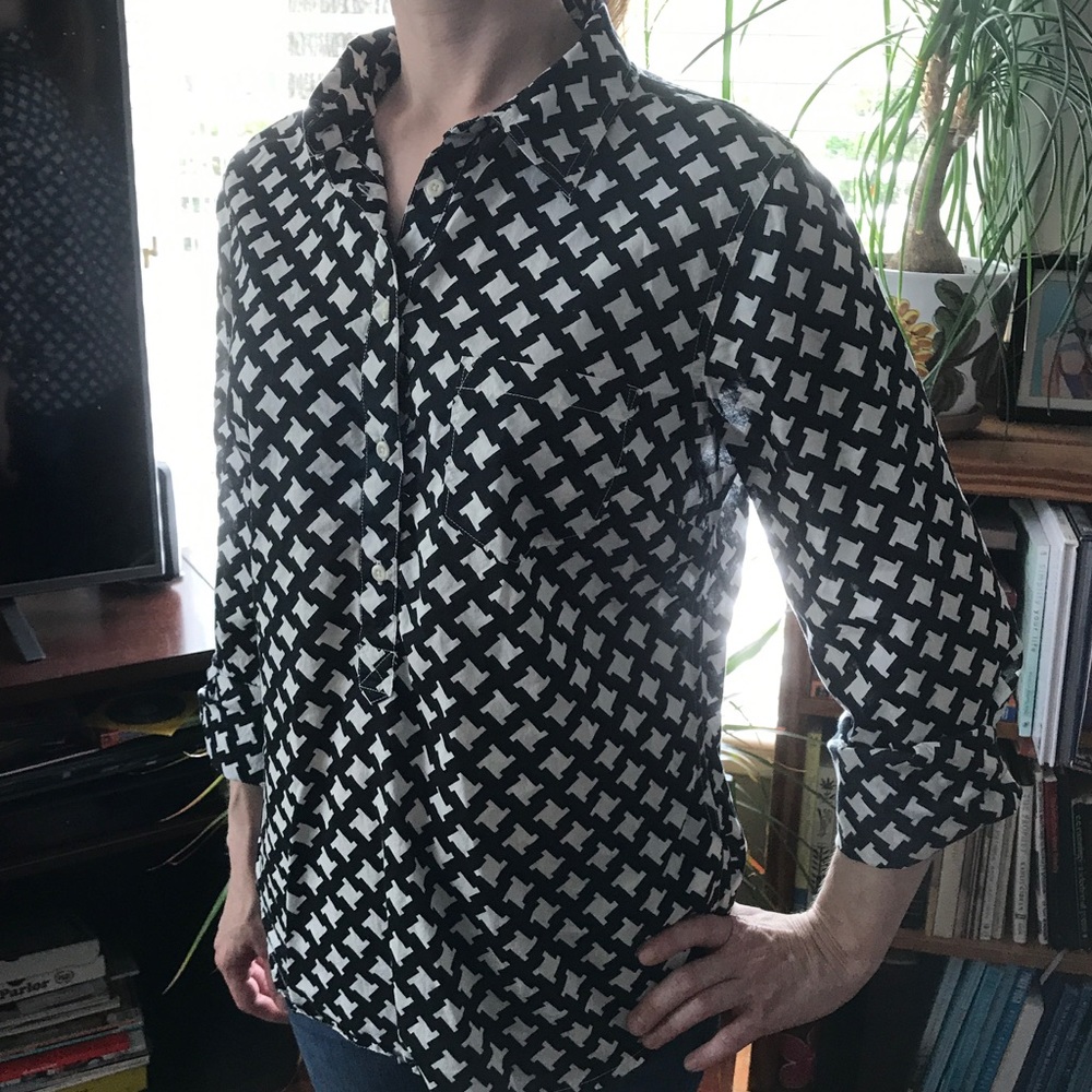 Merona B&W Blouse